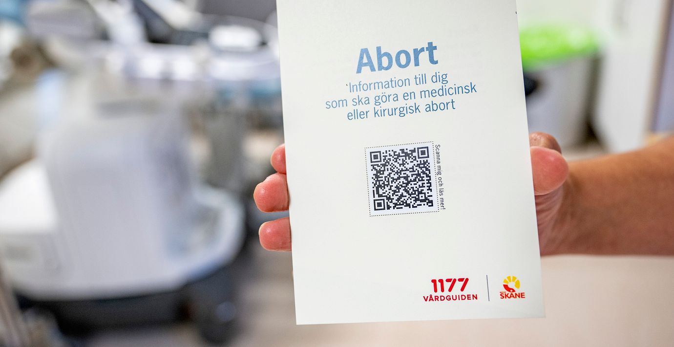 Informationsbroschyr om abort.